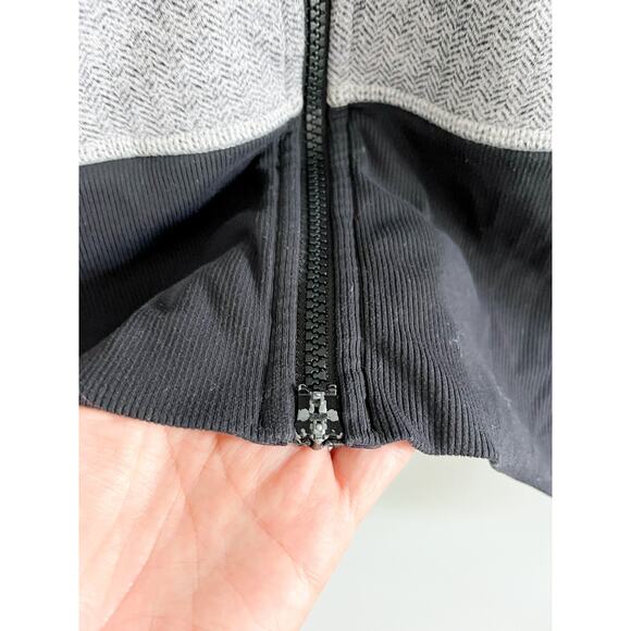 Lululemon | Nice Asana Jacket | Herringbone Black Gray | Sz 6 - Picture 7 of 11